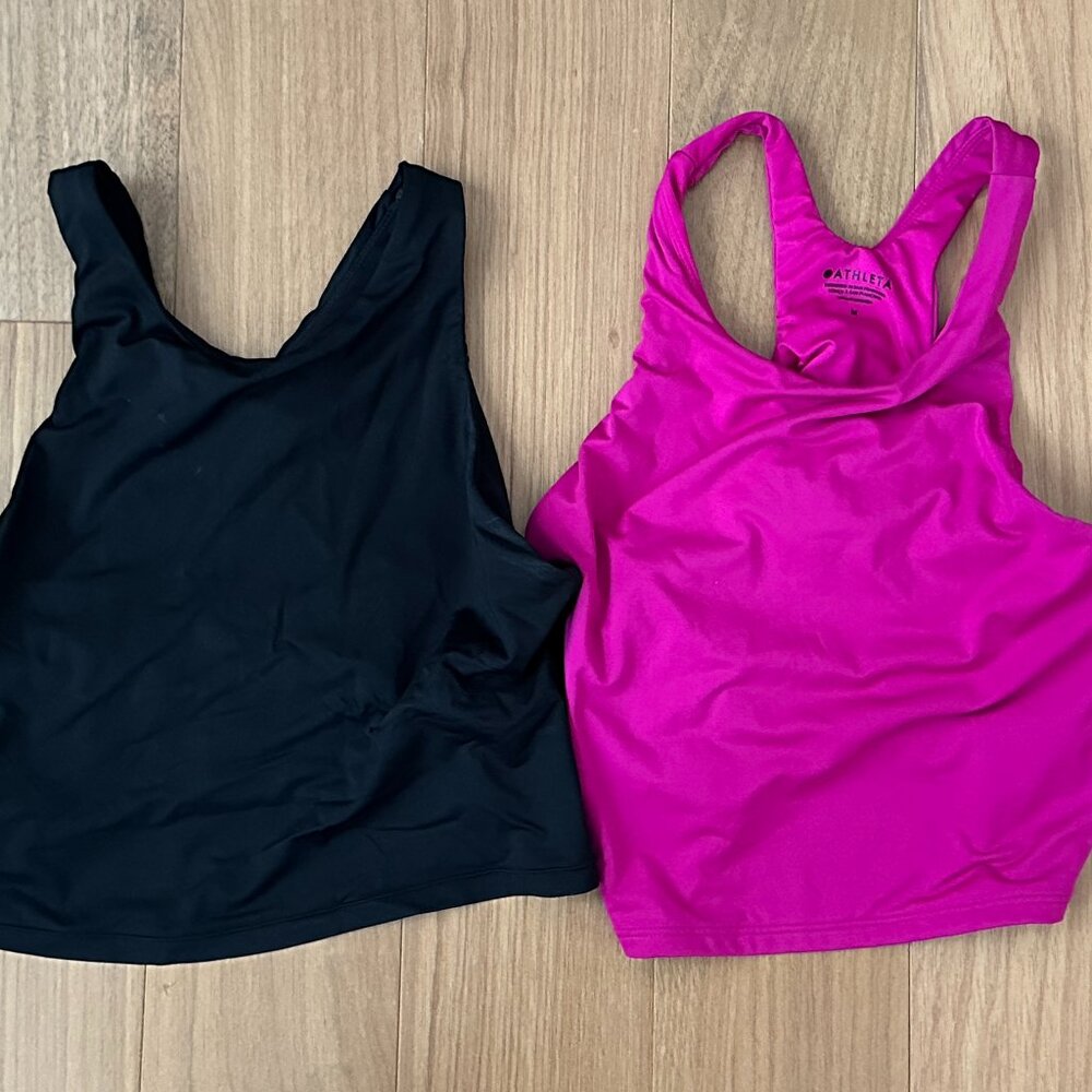 2X Athleta Conscious Crop Bikini Top A-C - Medium